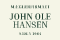 Ejendomsmæglerfirmaet John Ole Hansen logo