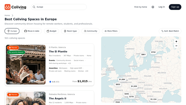 Best digital nomad rentals in Europe: 4 platforms compared