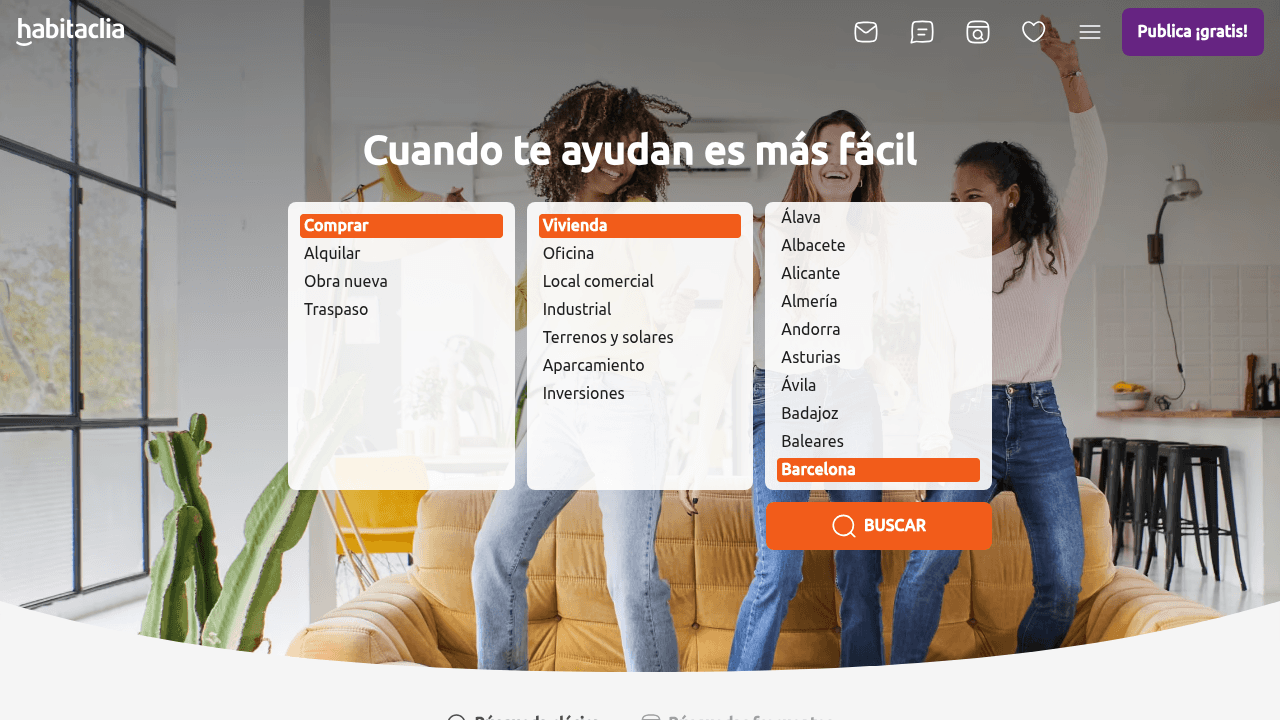 Screenshot of https://www.habitaclia.com