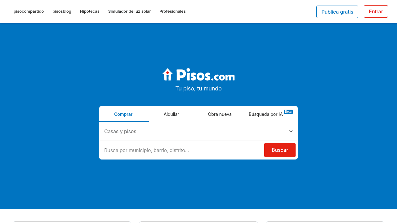 Screenshot of https://www.pisos.com