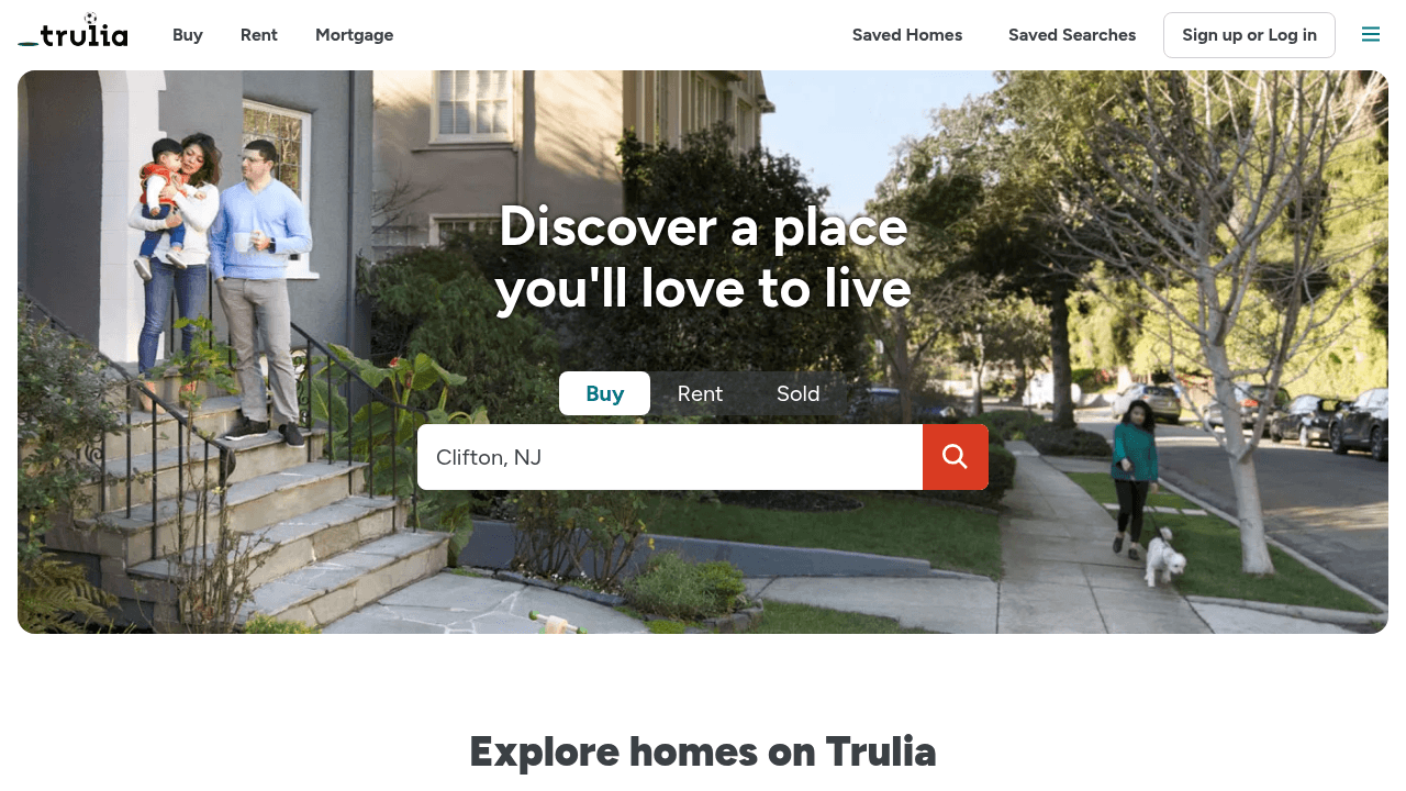 Screenshot of https://www.trulia.com