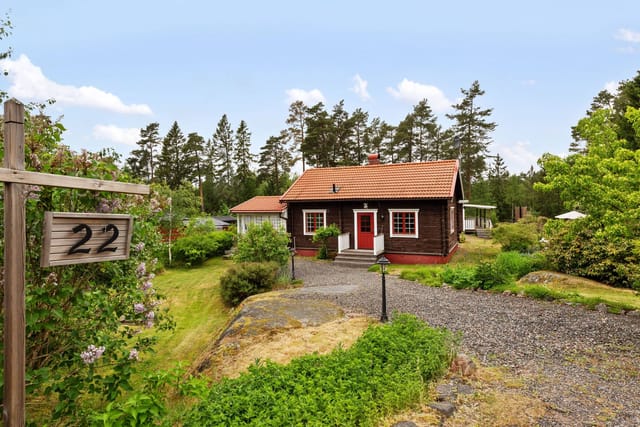 Exterior view of the timber house