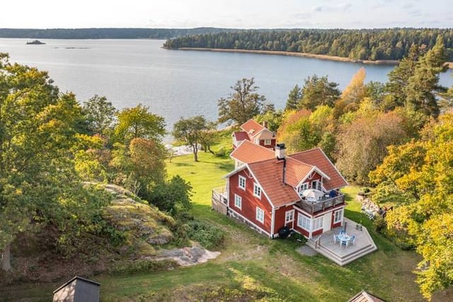 Main house and waterfront view