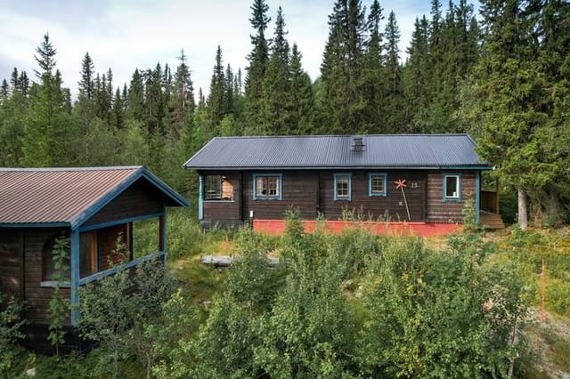 Exterior view of the mountain cabin