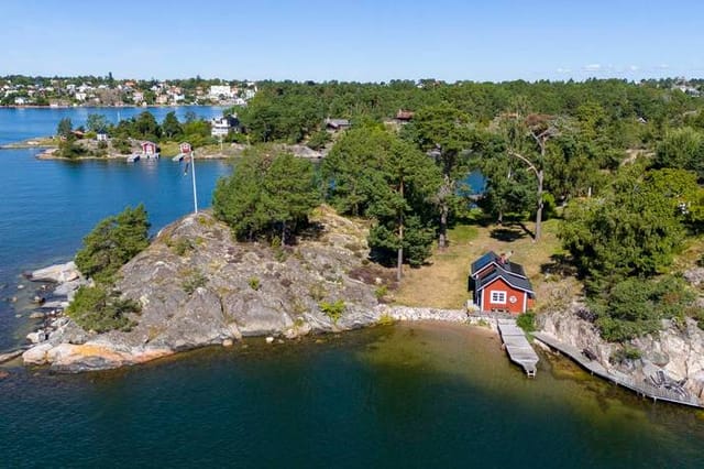 Waterfront view and main house