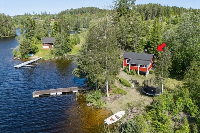 Scenic leisure property in Vestmarka with shoreline to Helgesjøen