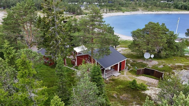 Exterior view of the house and garden