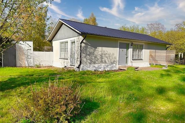 Exterior view of the house and garden
