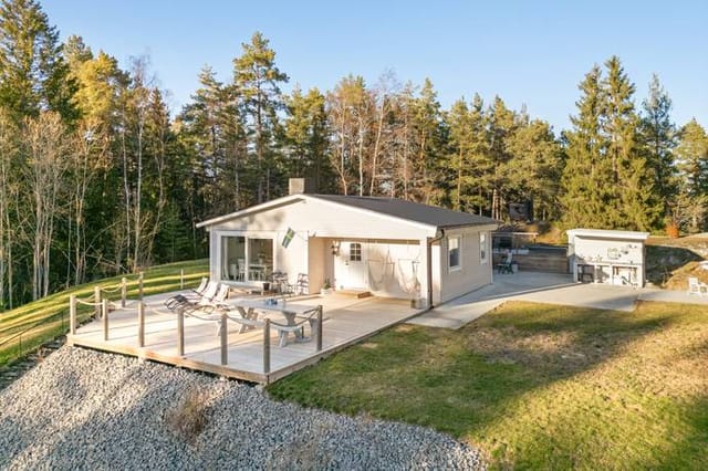 Front view of the holiday home