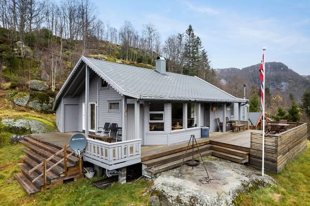 Beautiful family cabin surrounded by nature