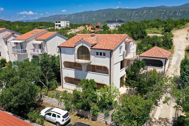 View of the villa from the front