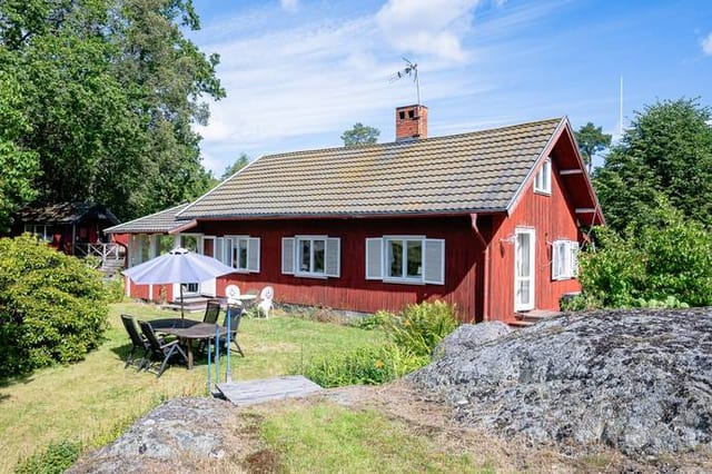 Front view of the summer villa
