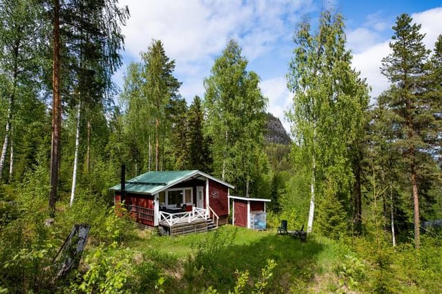 Exterior view of the cottage and garden