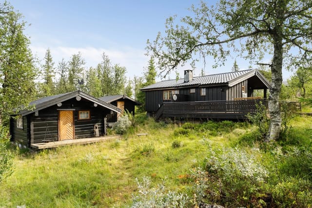 Leisure property with cabin, annex, and storage shed