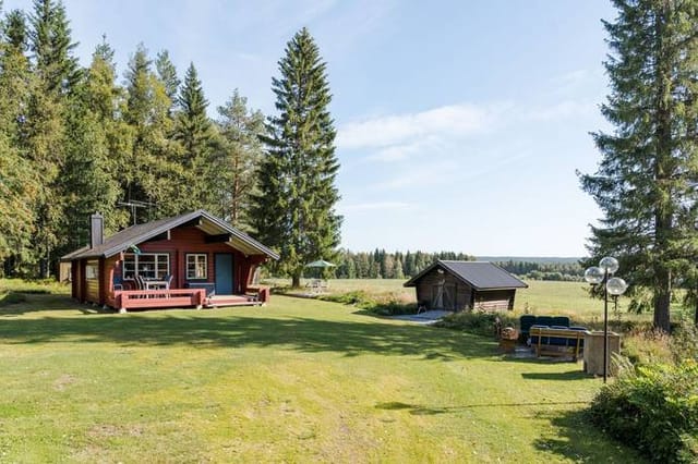 Exterior view of the main cottage and grounds