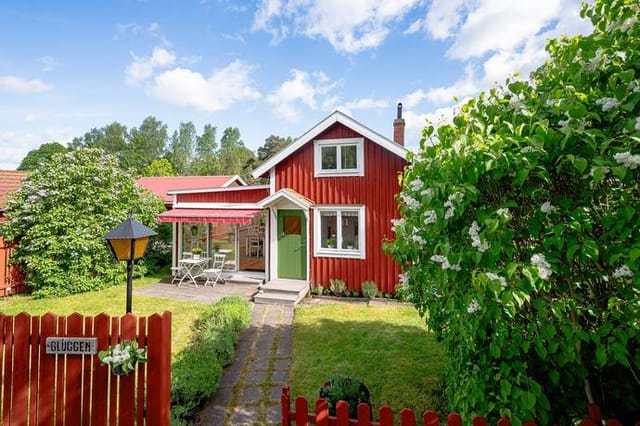 Exterior view of Läppe Gluggen holiday home