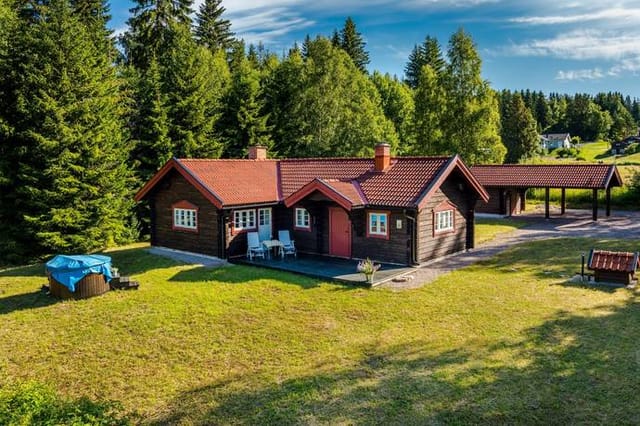 Winterized cottage exterior