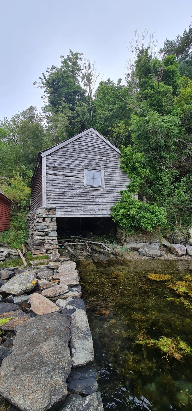 Boathouse seen from the sea