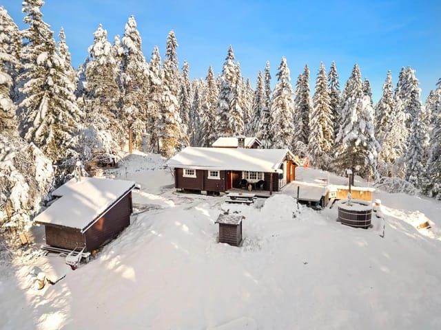 Welcome to the idyllic cabin complex at Skakktjennvegen 29 on Nordre Blefjell.