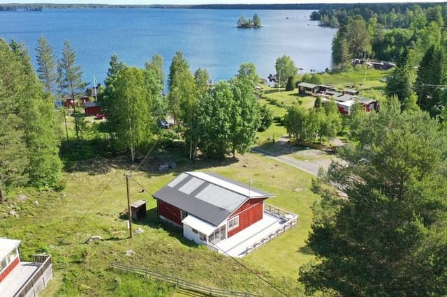 Exterior view of the house and garden