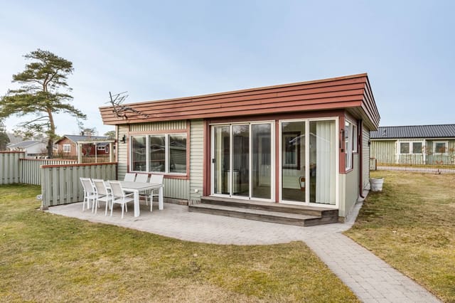 Exterior view of the house and garden