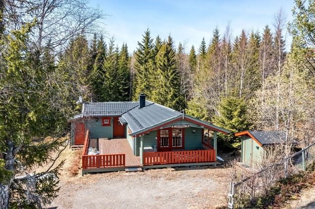 Cozy family cabin with sunny location by the lake.