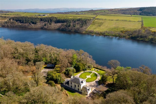 Drone view of Woodend House and Loch Fad