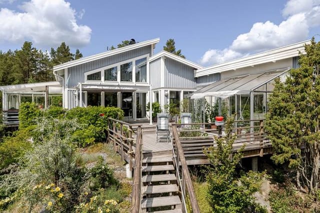 Front view of the house