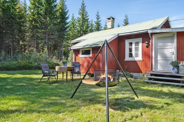 Front view of the cabin at Vestbygda 180