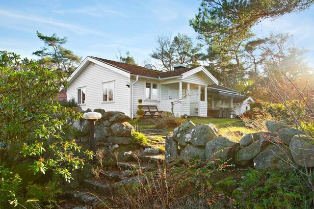 Front view of the house