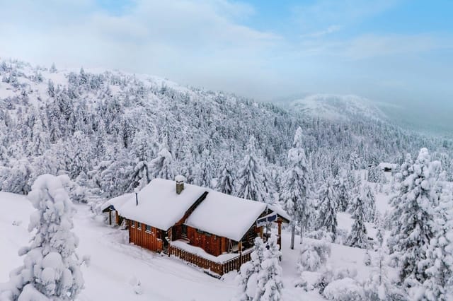 Front view of the cabin