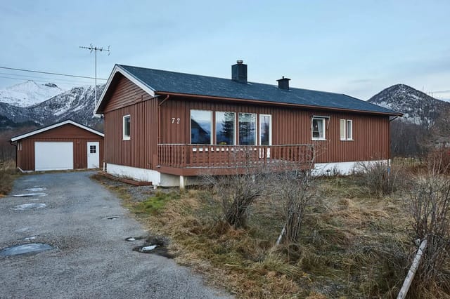 Detached house with everything on one level located in Grytting.