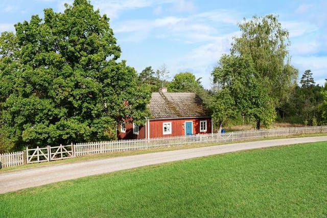 Front view of the timber house