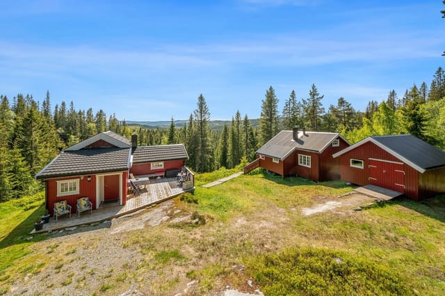 Welcome to Kvennsjøvegen 296! A magnificent leisure property with lush and scenic surroundings.