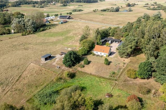 Farmhouse exterior view