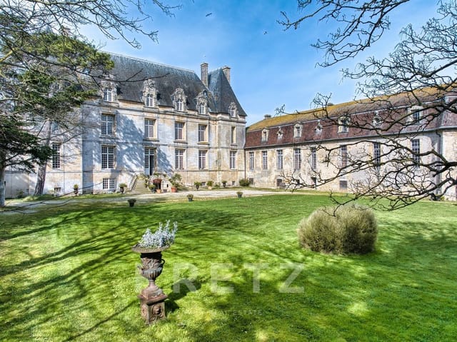 Castle in Bernieres-sur-Mer, Normandy, France 1