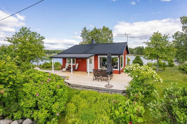 Main cottage and sea view