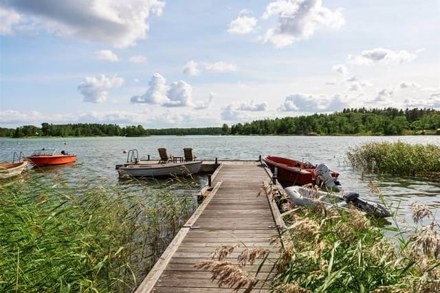 Waterfront view and main house
