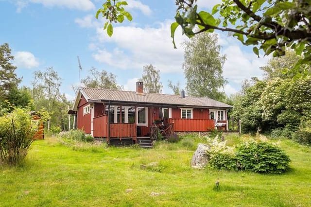 Exterior view of the house and garden
