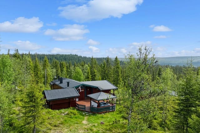 Unique leisure property with idyllic location in the lush highland nature of Trysil.