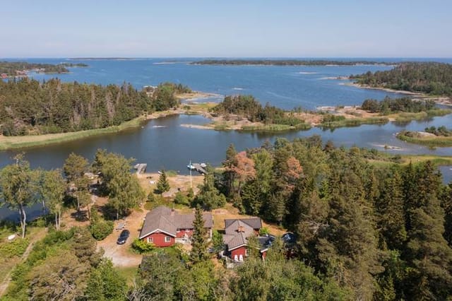 Waterfront view and main house
