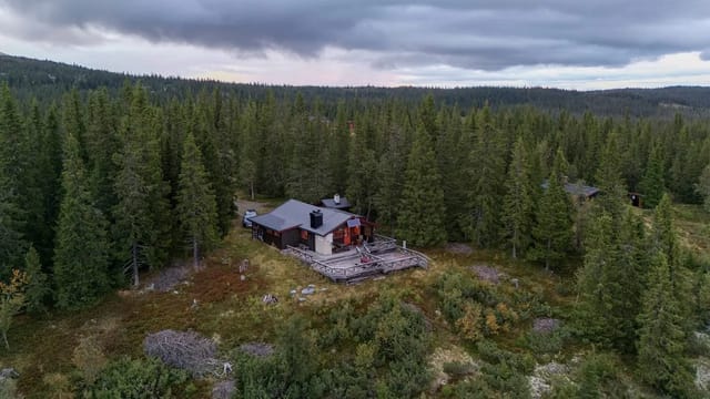 Main exterior view of the cabin