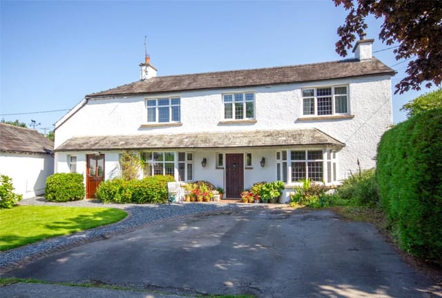 Front view of Brookside house and garden