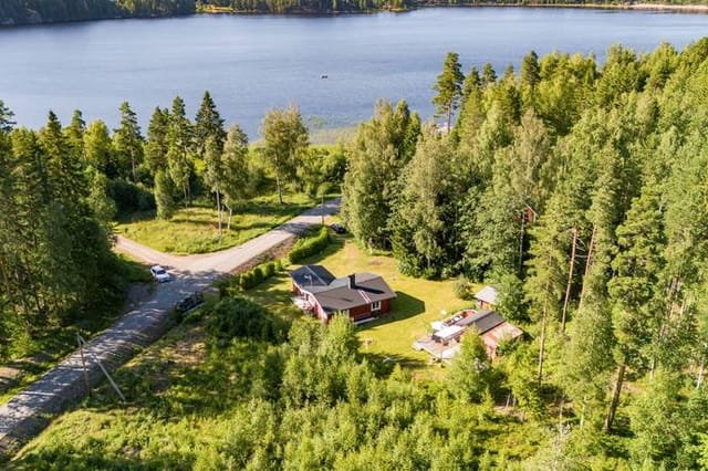 Lake view and main house
