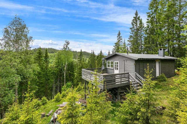 Front view of the cabin at Kongellbakken 32