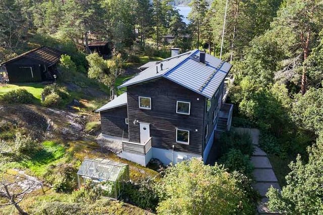 Front view of the villa