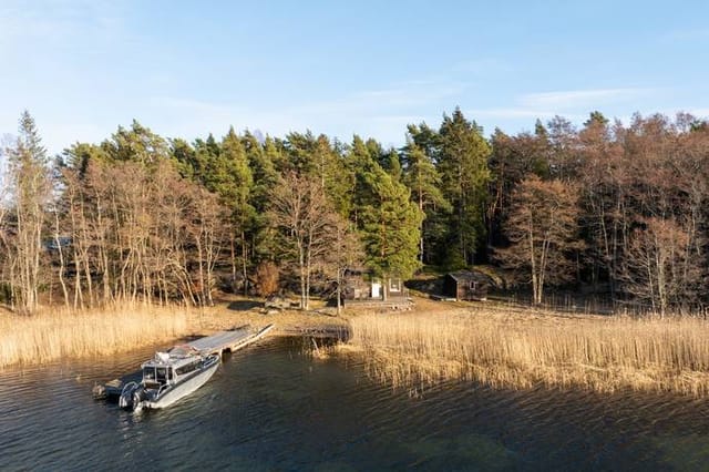 Waterfront view and main house