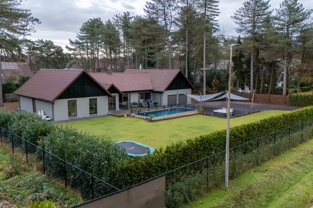 View of the villa from the front