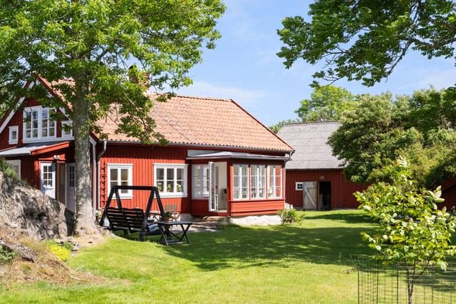 Front view of the main house
