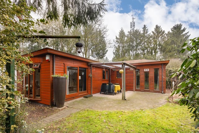 View of the chalet from the garden